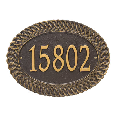 1-Line Wall Address Plaque
