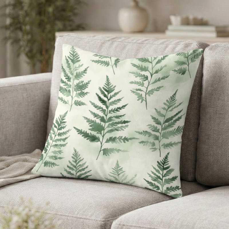 Coussin Floral, H 16 po x l 16 po
