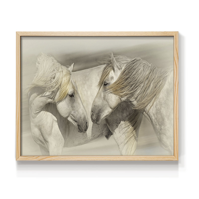 Vieilles connaissances - Reproduction encadrée - Restickable, Naturel, H 11 po x l 14 po