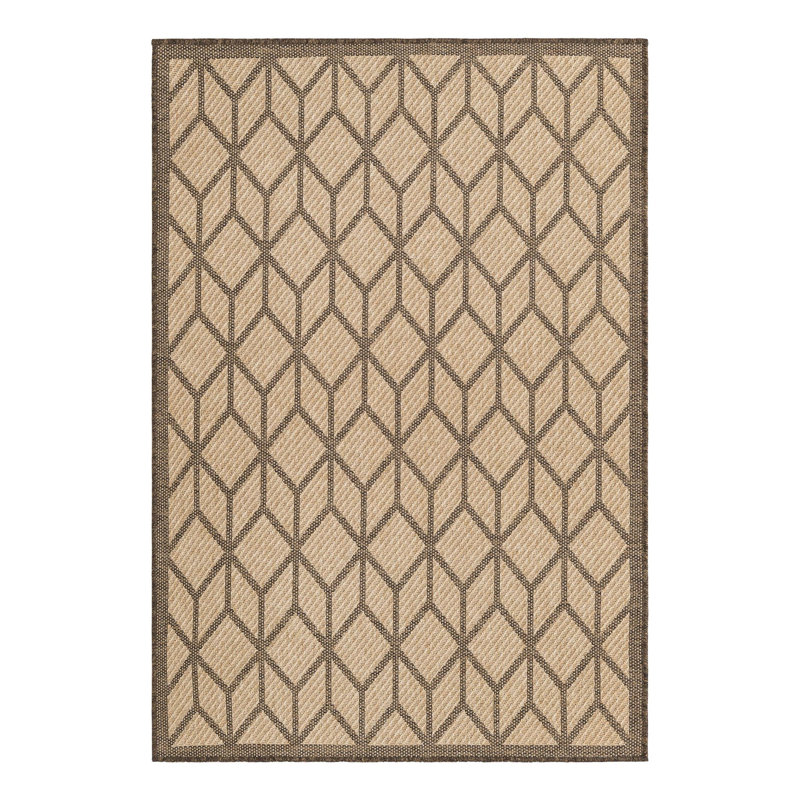 Geometric Indoor Rug, Rectangle 4'1" x 6'1"