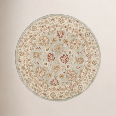 Samuel Gray Blue Beige Hand-Tufted Wool Rug