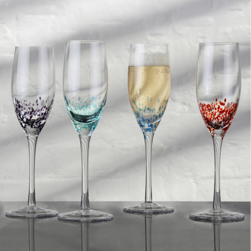 Speckle Champagne Flutes