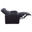 Fauteuil inclinable noir rembourré avec porte-gobelet
