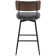 Swivel Upholstered Counter Stool with Metal Frame