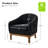 Berklie Modern Boucle Barrel Chair with Solid Wood Legs-421267080