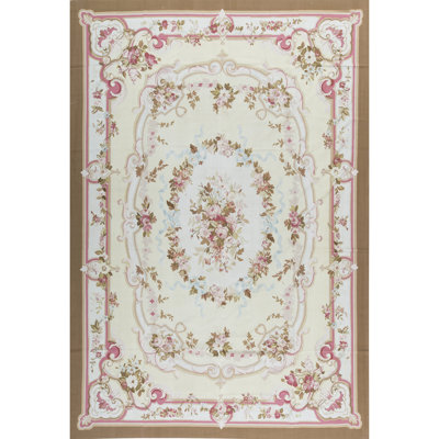 Aubusson Renaissance Handmade Wool Oriental Area Rug