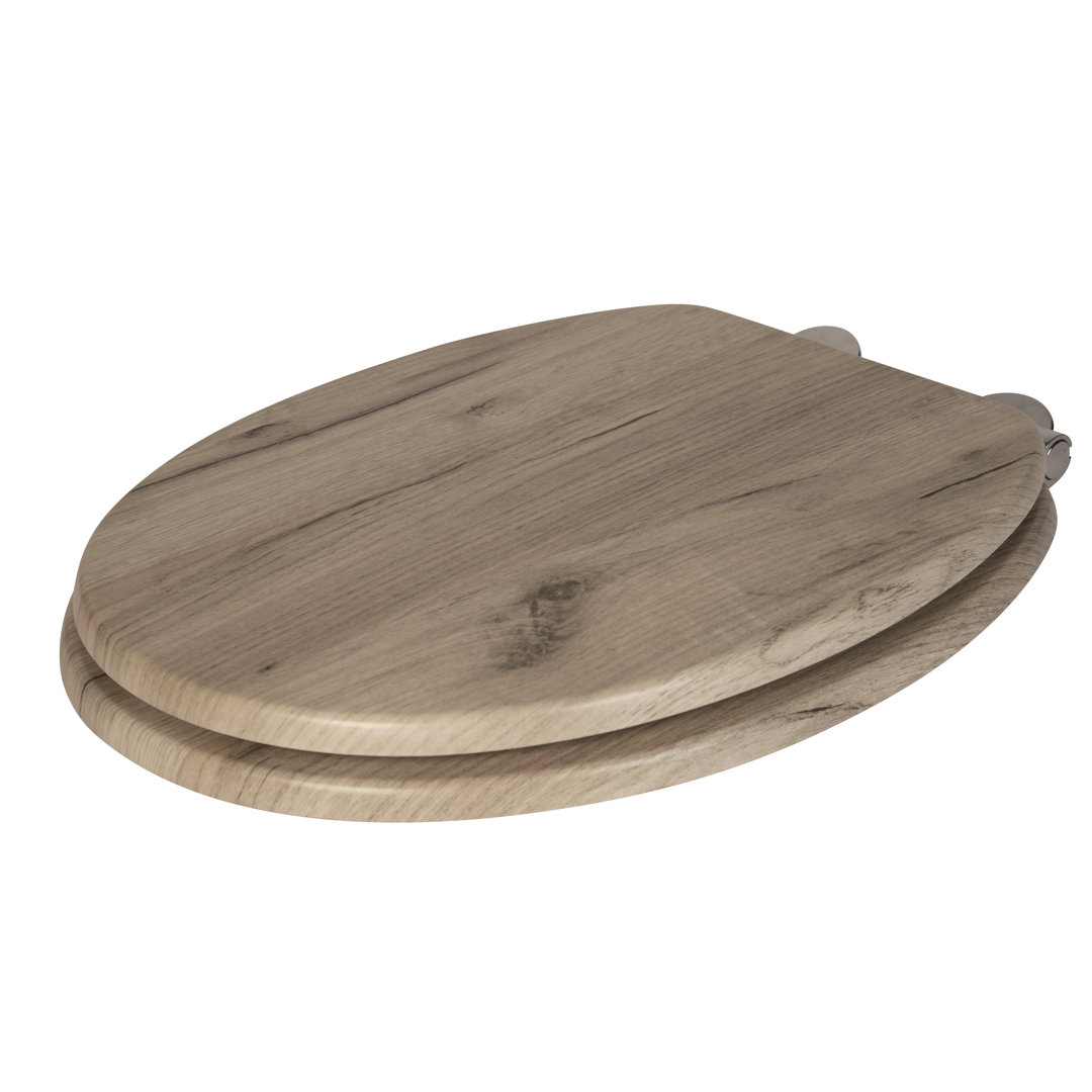 Corella Flexi-Fix Soft Close Wooden Toilet Seat