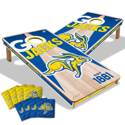 YouTheFan 2’ x 4’ Professional Wood Cornhole Game with Logo Bags