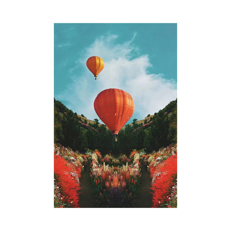 Hot Air 1 Piece Wrapped Canvas Painting, 20.32 cm H x 30.48 cm W