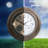 Aerick 21 in. Outdoor Quartz Wall Clock with Illuminated Backlight