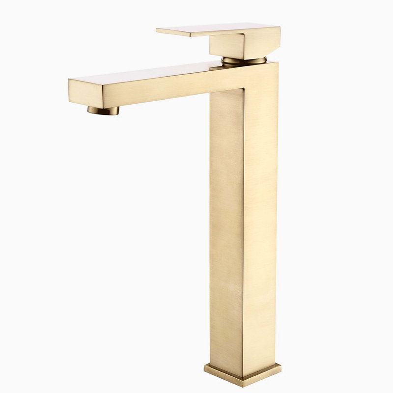 Robinet de meuble-lavabo moderne monotrou à poignée simple