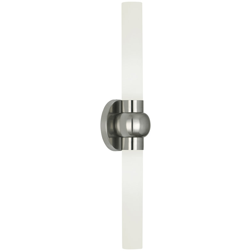 Daphne Glass LED Flush Mounted Sconce, Chrome