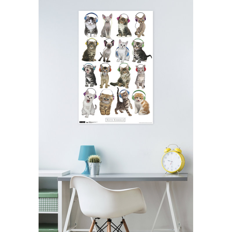 Chat-impression sur papier casque