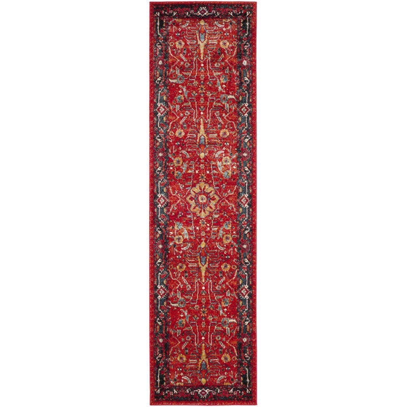 Tapis performance oriental rétro Hamadan, Tapis de couloir 2 pi 3 po x 6 pi
