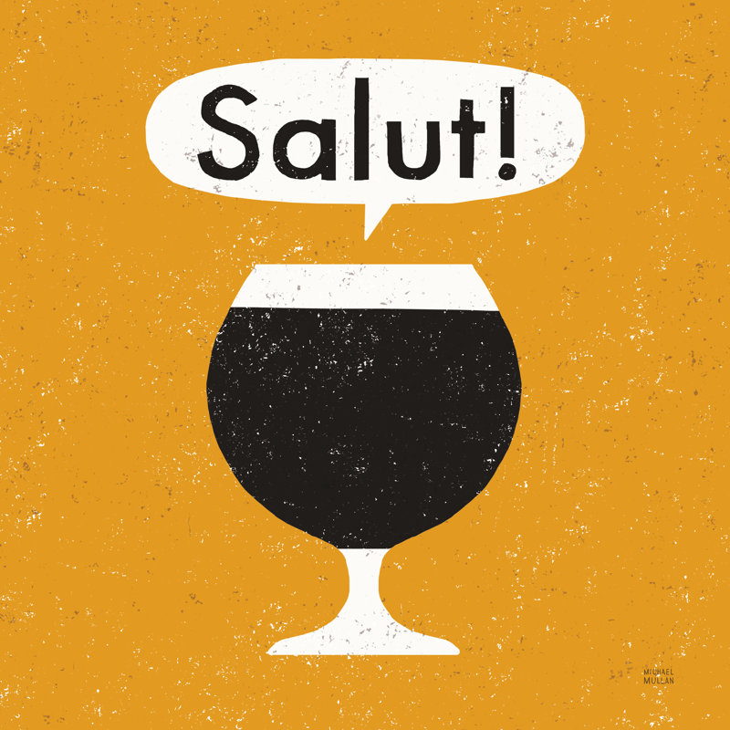 Craft Beer Salut by Michael Mullan - No Frame Painting on Canvas, 30cm H x 30cm W x 3.8cm D