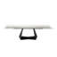 Maroney - Modern Black And Glass Extendable 70.5"/106" Dining Table