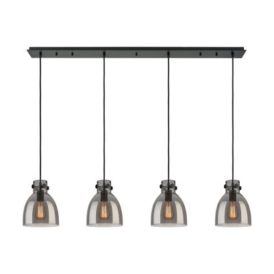 Luminaire suspendu en forme de cloche à 4 lumières Amrith