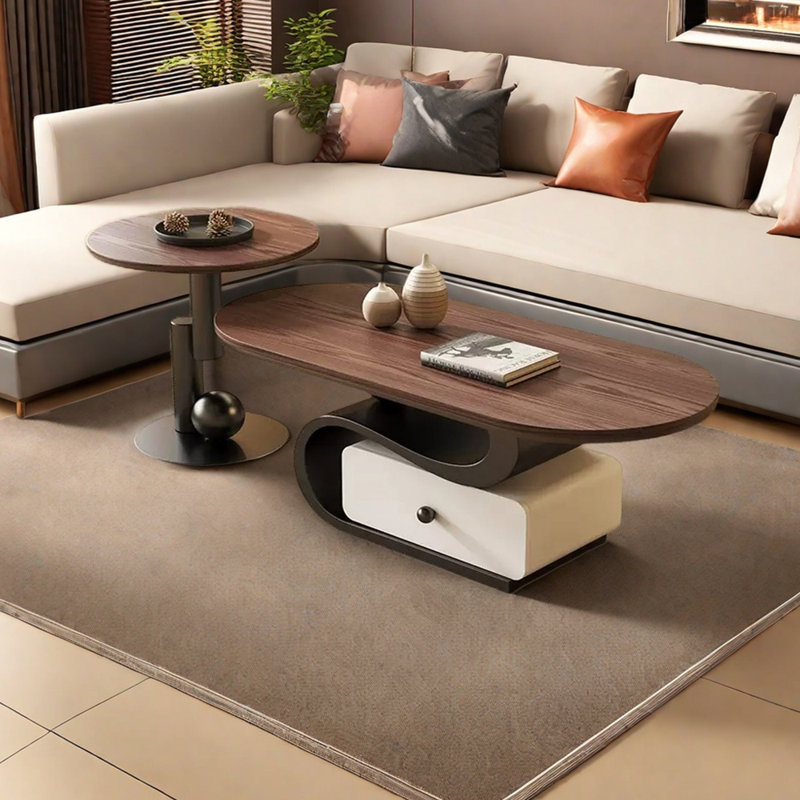 Table basse Simple Style, Noir / blanc