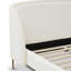 Grand lit Hestia en chenille blanc Mello
