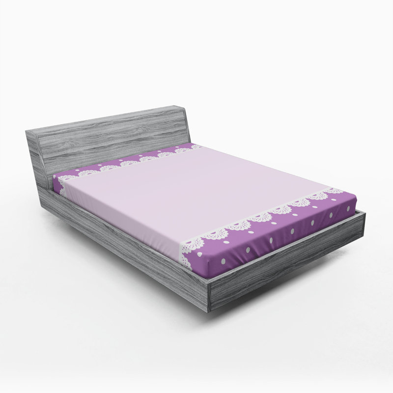 Mauve Microfiber Fitted Sheet, Full Fitted Sheet