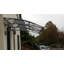 3.5m Width x 1.5m Depth Door Canopy Grey-Bracket Clear-Sheet