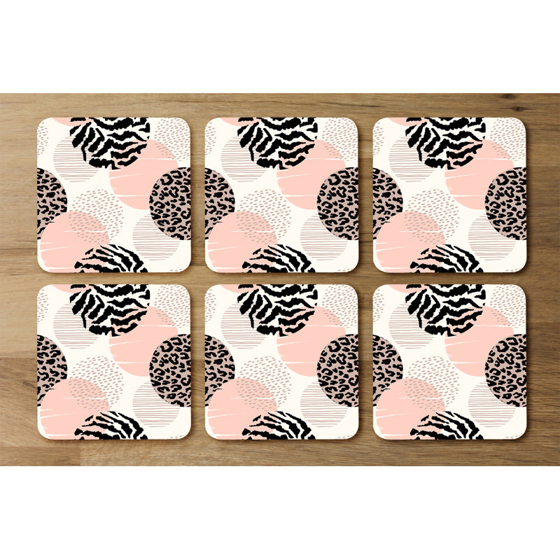Square 6 Piece Coaster Set