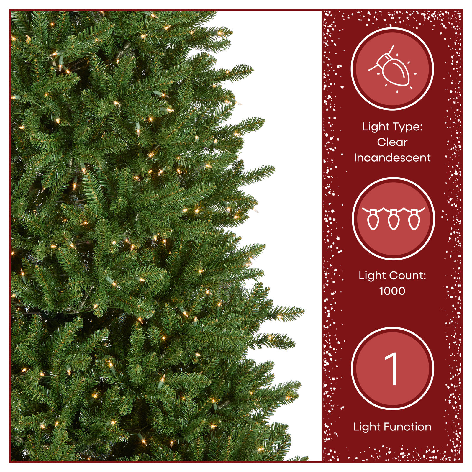 Fraser Pre-Lit Fir Tree, 6.5'