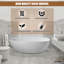 Baignoire de trempage autoportante en pierre solide L 67 po x l 34 po Hudson