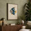 Blue Fish with Gold Japandi - Wrapped Canvas-1251548068-1251548090