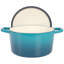 Crockpot Artisan 5 Quart Enameled Cast Iron Dutch Oven in Matte Navy Blue-98051390-98051391