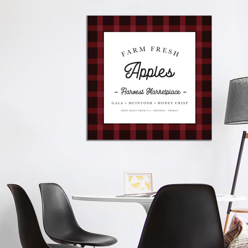 Red Farm Fresh Apples by Leah Straatsma - Wrapped Canvas Gallery-Wrapped Canvas Giclée, 93.98 cm H x 93.98 cm W x 3.175 cm D