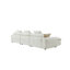 Canapé d'angle modulaire en boucle blanche surdimensionnée, 330 cm (129,8 pouces), confort moderne pour le salon-1283716434