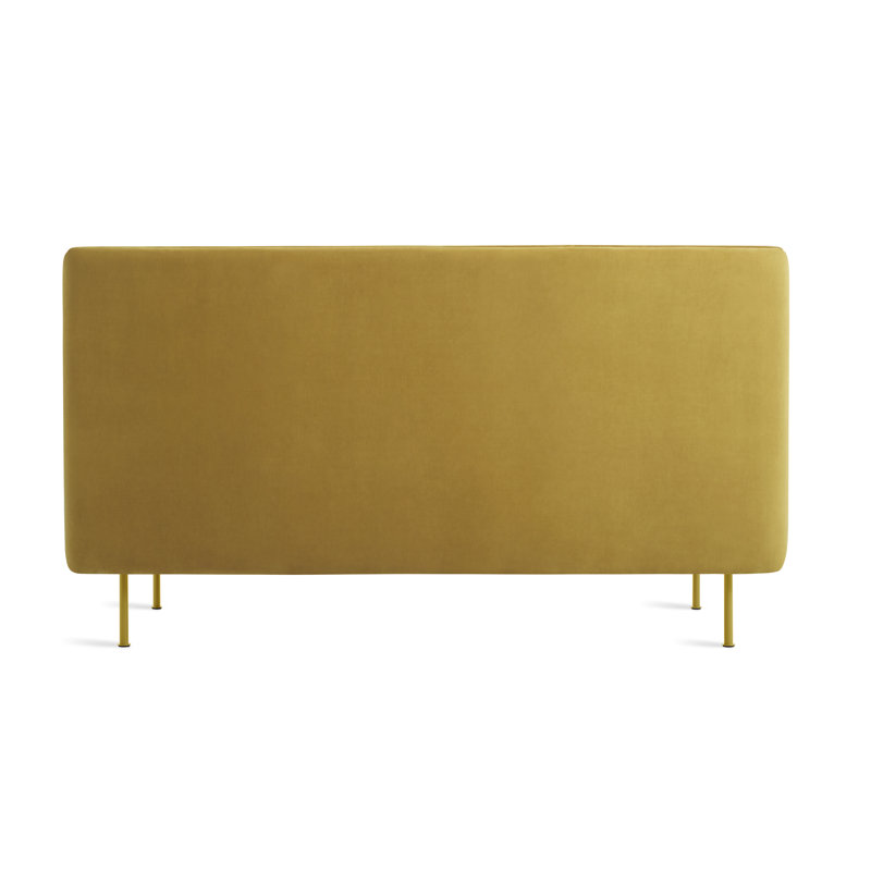 Bloke Loveseat, Ochre Velvet 100% Polyester