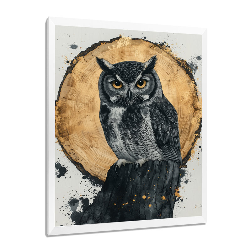 Giannoulis - animaux, art mural, H 44 po x l 34 po, Impression de cadre photo, Blanc