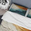 Ensemble de housse de couette en microfibre / polyester Teal Orange Ocean Coastal-1838038999