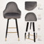 Tabouret de comptoir pivotant 29,5 po