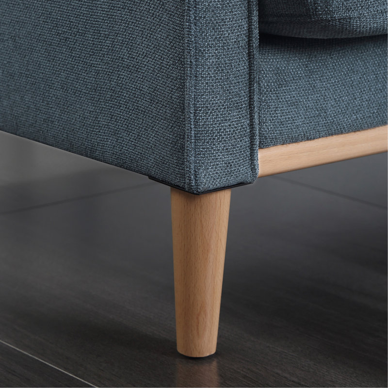 Canapé 3 places Living Space avec tissu imperméable, Bleu très foncé