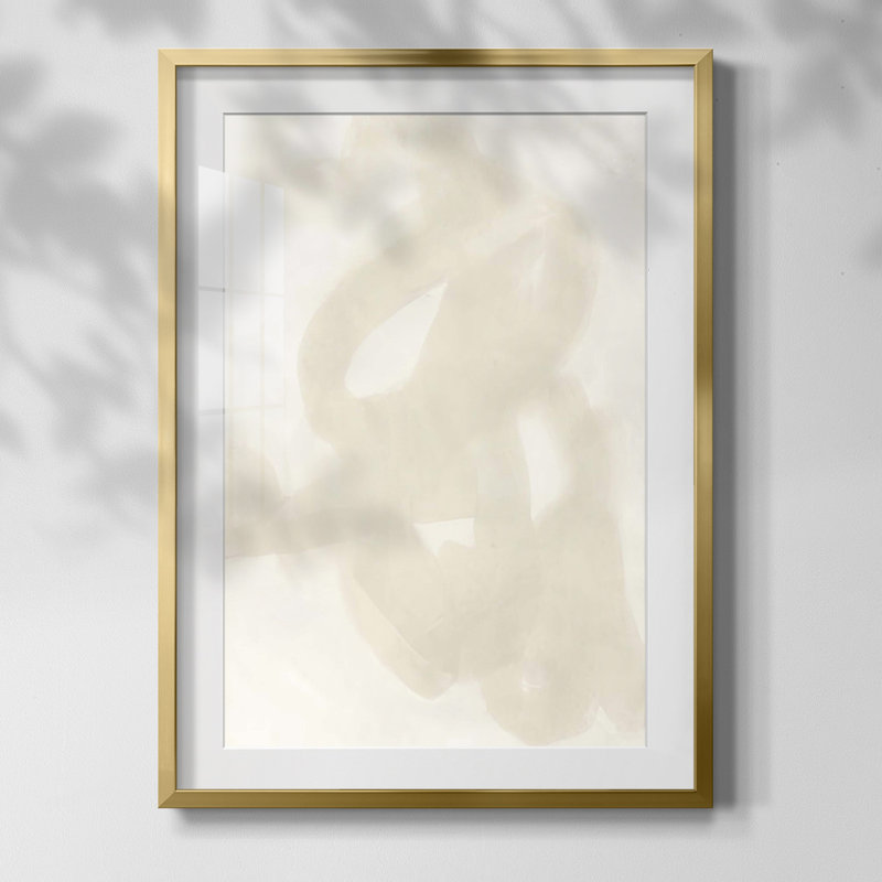 «Lattice Luster III», reproduction encadrée, Blanc, Papier avec cadre doré