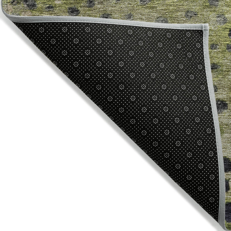 Tapis intérieur / extérieur vert lavable Nuvane , 8 pi x 10 pi
