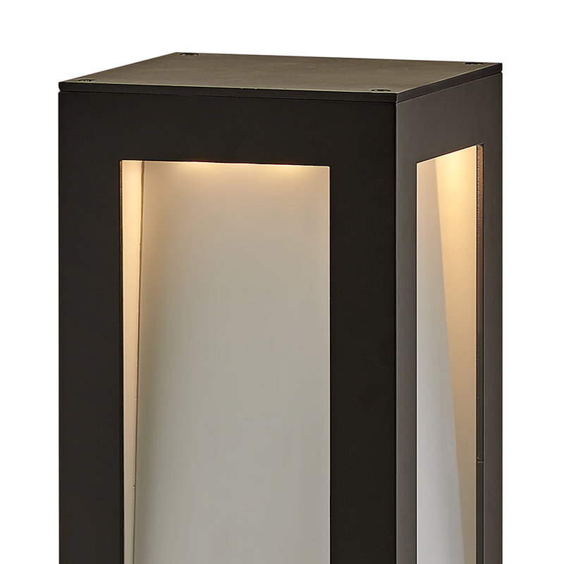 Taper Integrated LED Metal Bollard Light, Bronze