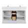 Currahee 54'' Free-standing Double Bathroom Vanity with Engineered Stone Vanity Top