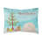  Fluffy Angora Rabbit Christmas Indoor/Outdoor Throw Pillow