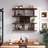 Large Wall Mounted 3 Tier  Rustic Bottle Wine Rack-551549387