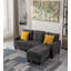 81" 4-Piece Upholstered Sofa with Storage Ottoman-931221522