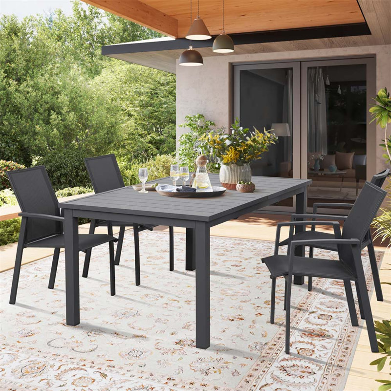 Ensemble repas pour patio, Gris