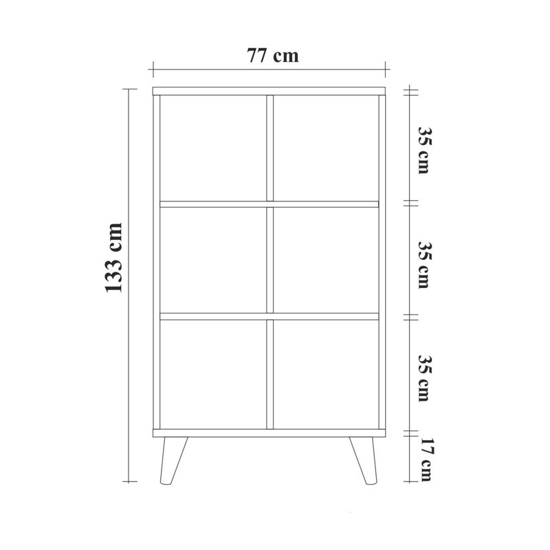 Storage Bookcase, Natural