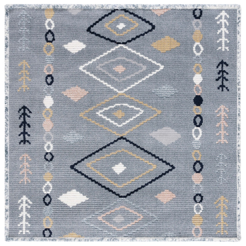 Amajae Performance Southwestern Rug, Square 6'7"