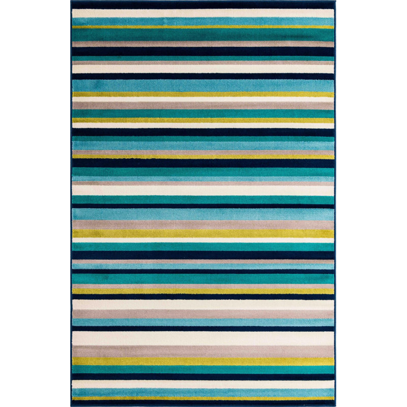 Analiese Striped Indoor Rug, Rectangle 5'3" x 8'