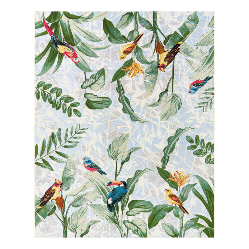 Shar Multi Chanticleer Indoor/Outdoor Modern Rug, Rectangle 7'10" x 11'
