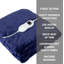 Airabella Heated Throw Blanket Electric Heated Blanket 9 Heat Settings (Navy Blue)